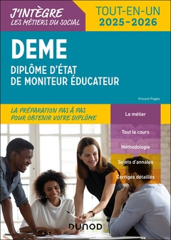 Cover of the book DEME - Diplôme d'État de Moniteur Éducateur - 2025-2026
