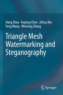 Couverture de l’ouvrage Triangle Mesh Watermarking and Steganography