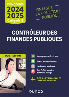 Couverture de l’ouvrage Concours Contrôleur des finances publiques - 2024-2025
