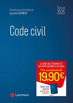 Couverture de l’ouvrage Code civil 2025
