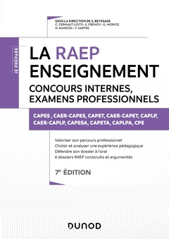 Couverture de l’ouvrage La Raep enseignement - Concours internes, examens professionnels - 7e éd.