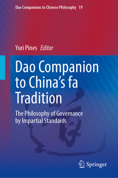 Couverture de l’ouvrage Dao Companion to China’s fa Tradition