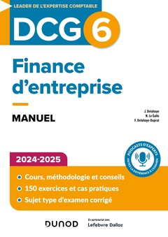 Couverture de l’ouvrage DCG 6 - Finance d'entreprise - Manuel - 4e éd.