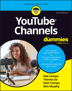 Couverture de l’ouvrage YouTube Channels For Dummies