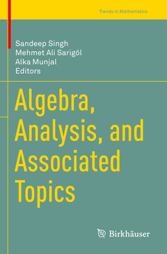 Couverture de l’ouvrage Algebra, Analysis, and Associated Topics