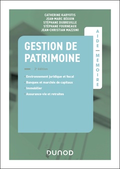 Couverture de l’ouvrage Aide-mémoire - Gestion de patrimoine - 2e éd.