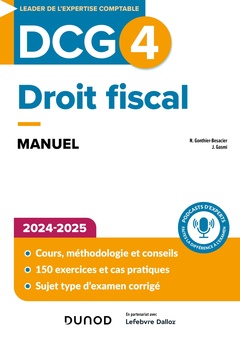 Couverture de l’ouvrage DCG 4 - Droit fiscal - Manuel 2024-2025