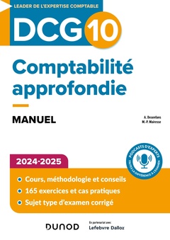 Couverture de l’ouvrage DCG 10 - Comptabilité approfondie - Manuel 2024-2025