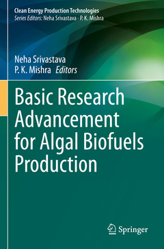 Couverture de l’ouvrage Basic Research Advancement for Algal Biofuels Production