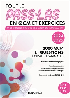 Couverture de l’ouvrage Tout le PASS & LAS en QCM et exercices 2024-2025
