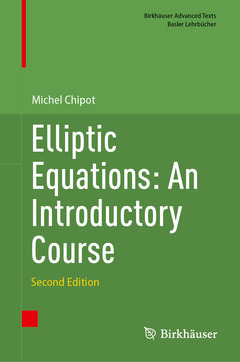 Couverture de l’ouvrage Elliptic Equations: An Introductory Course