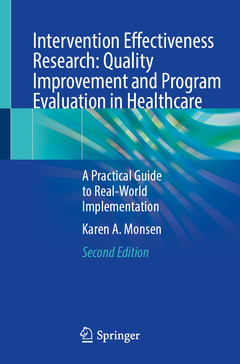 Couverture de l’ouvrage Intervention Effectiveness Research: Quality Improvement and Program Evaluation in Healthcare