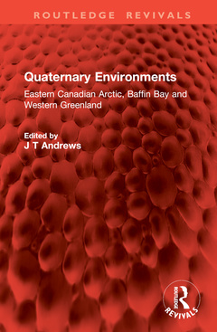 Couverture de l’ouvrage Quaternary Environments