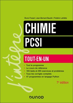 Couverture de l’ouvrage Chimie tout-en-un PCSI - 7e éd.