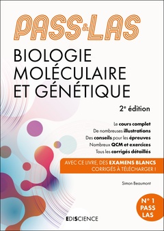 Couverture de l’ouvrage PASS & LAS Biologie moléculaire et Génétique - 2e éd.