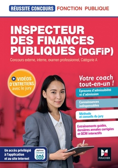 Couverture de l’ouvrage Réussite Concours Inspecteur des finances publiques DGFIP - Préparation complète