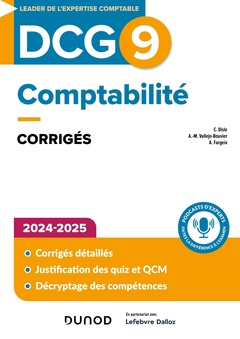 Couverture de l’ouvrage DCG 9 - Comptabilité - Corrigés - 5e éd.