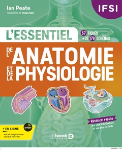 Couverture de l’ouvrage IFSI - L'essentiel de l’anatomie et de la physiologie humaines en fiches