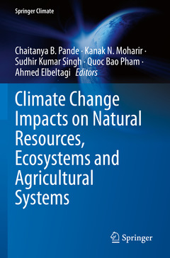 Couverture de l’ouvrage Climate Change Impacts on Natural Resources, Ecosystems and Agricultural Systems