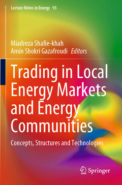 Couverture de l’ouvrage Trading in Local Energy Markets and Energy Communities