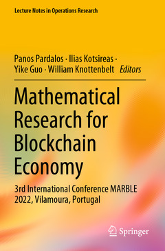 Couverture de l’ouvrage Mathematical Research for Blockchain Economy