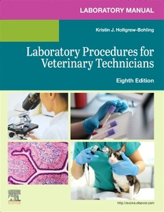 Couverture de l’ouvrage Laboratory Manual for Laboratory Procedures for Veterinary Technicians