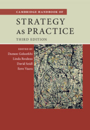 Cover of the book Cambridge Handbook of Strategy as Practice