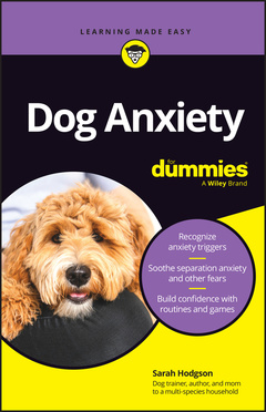 Couverture de l’ouvrage Dog Anxiety For Dummies