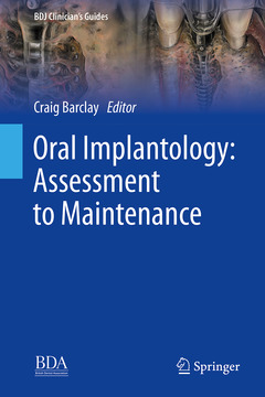 Couverture de l’ouvrage Oral Implantology: Assessment to maintenance