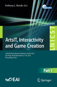 Cover of the book ArtsIT, Interactivity and Game Creation