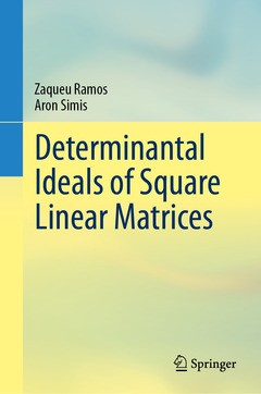 Couverture de l’ouvrage Determinantal Ideals of Square Linear Matrices