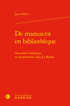 Couverture de l’ouvrage De manuscrit en bibliothèque