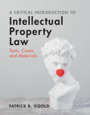 Couverture de l’ouvrage A Critical Introduction to Intellectual Property Law