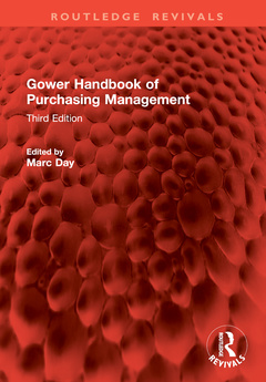 Couverture de l’ouvrage Gower Handbook of Purchasing Management
