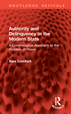 Couverture de l’ouvrage Authority and Delinquency in the Modern State
