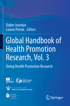 Couverture de l’ouvrage Global Handbook of Health Promotion Research, Vol. 3