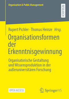 Couverture de l’ouvrage Organisationsformen der Erkenntnisgewinnung