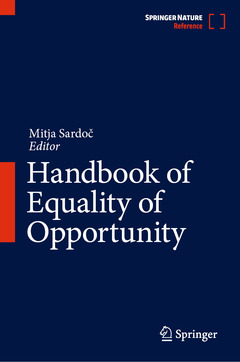 Couverture de l’ouvrage Handbook of Equality of Opportunity
