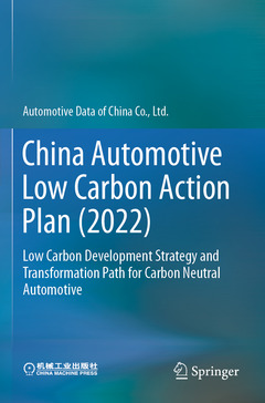 Couverture de l’ouvrage China Automotive Low Carbon Action Plan (2022)