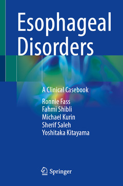 Couverture de l’ouvrage Esophageal Disorders