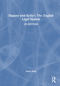 Couverture de l’ouvrage Slapper and Kelly's The English Legal System