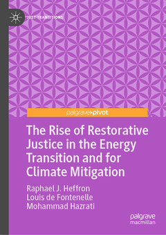 Couverture de l’ouvrage The Rise of Restorative Justice in the Energy Transition and for Climate Mitigation