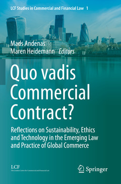 Cover of the book Quo vadis Commercial Contract?