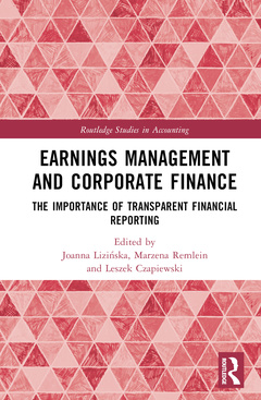 Couverture de l’ouvrage Earnings Management and Corporate Finance