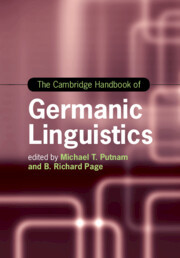 Couverture de l’ouvrage The Cambridge Handbook of Germanic Linguistics