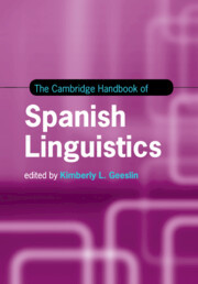 Cover of the book The Cambridge Handbook of Spanish Linguistics