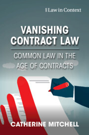 Couverture de l’ouvrage Vanishing Contract Law