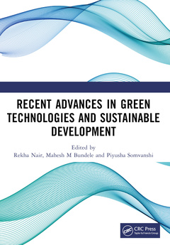 Couverture de l’ouvrage Recent Advances in Green Technologies and Sustainable Development