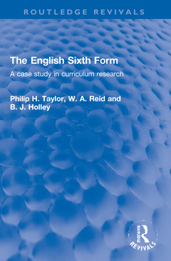 Couverture de l’ouvrage The English Sixth Form