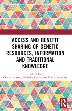 Couverture de l’ouvrage Access and Benefit Sharing of Genetic Resources, Information and Traditional Knowledge